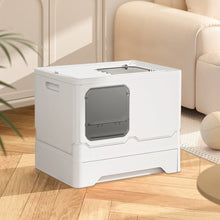 Load image into Gallery viewer, Anti Splash Enclosed Cat Litter Box Living and Home