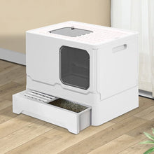 Load image into Gallery viewer, Anti Splash Enclosed Cat Litter Box Living and Home