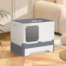 Load image into Gallery viewer, Anti Splash Enclosed Cat Litter Box Living and Home