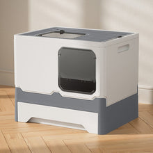 Load image into Gallery viewer, Anti Splash Enclosed Cat Litter Box Living and Home
