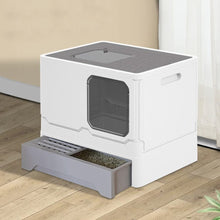 Load image into Gallery viewer, Anti Splash Enclosed Cat Litter Box Living and Home