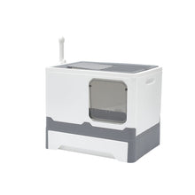 Load image into Gallery viewer, Anti Splash Enclosed Cat Litter Box Living and Home