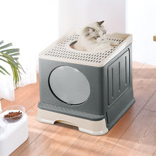 Load image into Gallery viewer, Full Enclosed Foldable Cat Litter Box Living and Home
