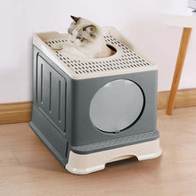 Load image into Gallery viewer, Full Enclosed Foldable Cat Litter Box Living and Home