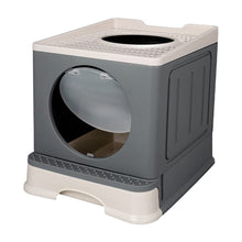 Load image into Gallery viewer, Full Enclosed Foldable Cat Litter Box Living and Home