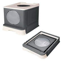 Load image into Gallery viewer, Full Enclosed Foldable Cat Litter Box Living and Home