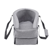 Load image into Gallery viewer, Gray Car Dog Bed with 25D Sponge and Oxford Cloth Living and Home