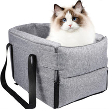 Load image into Gallery viewer, Gray Car Dog Bed with 25D Sponge and Oxford Cloth Living and Home