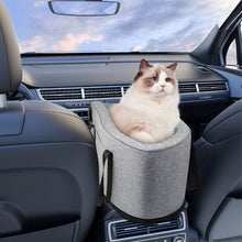 Load image into Gallery viewer, Gray Car Dog Bed with 25D Sponge and Oxford Cloth Living and Home