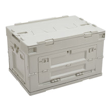 Load image into Gallery viewer, 60L Foldable Camping Storage Box with Wooden Lid