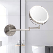 Load image into Gallery viewer, Retractable Mirror with Lamp is Perforation-Free Living and Home