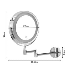 Load image into Gallery viewer, Retractable Mirror with Lamp is Perforation-Free Living and Home