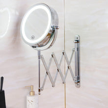 Load image into Gallery viewer, Retractable Mirror with Lamp is Perforation-Free Living and Home