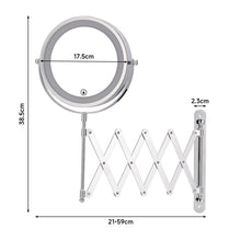Load image into Gallery viewer, Retractable Mirror with Lamp is Perforation-Free Living and Home