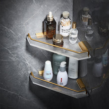 Load image into Gallery viewer, Bathroom Acrylic Corner Shelf Adhesive Shower Shelf Shower Caddies Living and Home