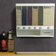 Load image into Gallery viewer, Wall mounted Cereal Dispenser Kitchen Storage with Measuring Cup