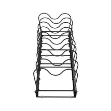 Load image into Gallery viewer, Expandable Pot Pan Lid Rack Pan Organiser with 10 Dividers Kitchen Shelves Living and Home