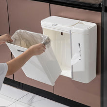 Load image into Gallery viewer, White 5 Compartments Hang Trash with Kitchen Paper Drawer Kitchen Waste Bins Living and Home