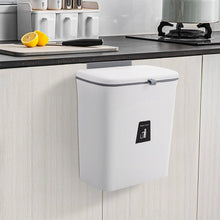 Load image into Gallery viewer, 9L Compost Bin Hanging Trash Can With Inner Bucket Kitchen Waste Bins Living and Home White