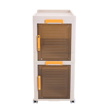 Load image into Gallery viewer, 2-Tier Folding Storage Box with Wheels