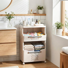 Load image into Gallery viewer, Laundry Baskets & Storage Bins Set – Foldable, PP & Metal