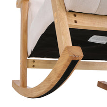 Load image into Gallery viewer, Solid Wood Rocking Chair with Velvet Upholstered Rocking Chairs Living and Home