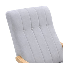 Load image into Gallery viewer, Solid Wood Rocking Chair with Velvet Upholstered Rocking Chairs Living and Home
