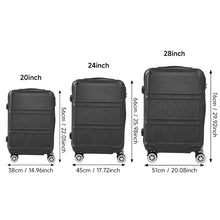 Load image into Gallery viewer, 3PCS Lockable Travel Suitcase Set