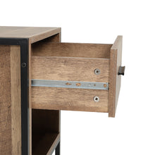 Load image into Gallery viewer, Mid-Century One Drawer Wooden Nightstand Sofa Side Table