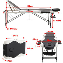 Load image into Gallery viewer, Leather Upholstered Adjustable Massage Bed Massage Beds Living and Home