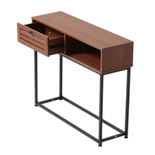 Load image into Gallery viewer, Metallic Console Table for Entryway with Storage Living and Home