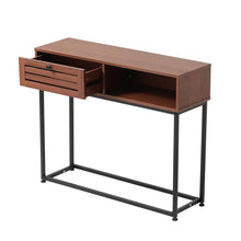 Load image into Gallery viewer, Metallic Console Table for Entryway with Storage Living and Home