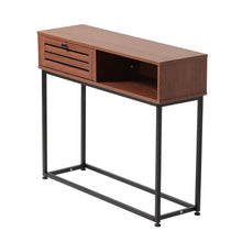 Load image into Gallery viewer, Metallic Console Table for Entryway with Storage Living and Home