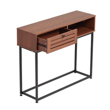 Load image into Gallery viewer, Metallic Console Table for Entryway with Storage Living and Home