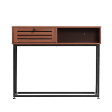 Load image into Gallery viewer, Metallic Console Table for Entryway with Storage Living and Home