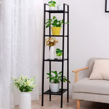 Load image into Gallery viewer, 4-Tier Industrial Metal Open Ladder Shelf Living and Home