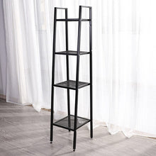 Load image into Gallery viewer, 4-Tier Industrial Metal Open Ladder Shelf Living and Home