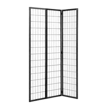 Load image into Gallery viewer, 3/4 Panel Solid Wood Folding Room Divider Screen Stylish and Functional Partition Room Dividers Living and Home Black 3 Panel -H180*L130CM