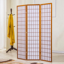 Load image into Gallery viewer, 3-Panel Solid Wood Folding Room Divider Screen Coffee Living and Home