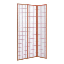 Load image into Gallery viewer, 3-Panel Solid Wood Folding Room Divider Screen Coffee Living and Home