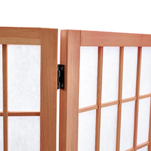 Load image into Gallery viewer, 3-Panel Solid Wood Folding Room Divider Screen Coffee Living and Home