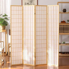 Load image into Gallery viewer, 3/4 Panel Solid Wood Folding Room Divider Screen Stylish and Functional Partition Room Dividers Living and Home