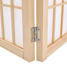 Load image into Gallery viewer, 6-Panel Solid Wood Folding Room Divider Screen Natural Room Dividers Living and Home
