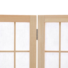 Load image into Gallery viewer, 6-Panel Solid Wood Folding Room Divider Screen Natural Room Dividers Living and Home