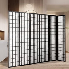 Load image into Gallery viewer, 6-Panel Solid Wood Folding Room Divider Screen Natural Room Dividers Living and Home