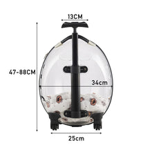 Load image into Gallery viewer, Transparent White Pet Travel Trolley Suitcase Living and Home