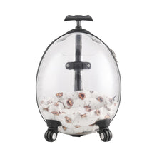 Load image into Gallery viewer, Transparent White Pet Travel Trolley Suitcase Living and Home