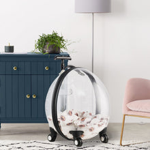 Load image into Gallery viewer, Transparent White Pet Travel Trolley Suitcase Living and Home