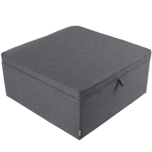 Load image into Gallery viewer, Linen Upholstered Storage Ottoman Footstool Living and Home