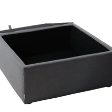 Load image into Gallery viewer, Linen Upholstered Storage Ottoman Footstool Living and Home